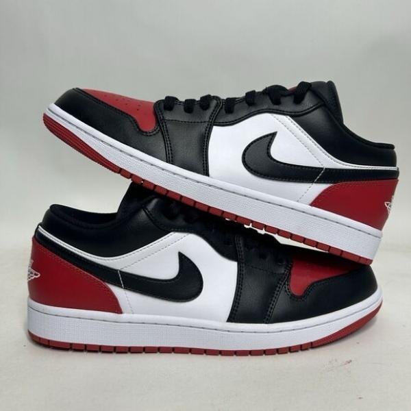 Air Jordan 1 Low Bred Toe 2.0  TOP BATCH UA - Image 3