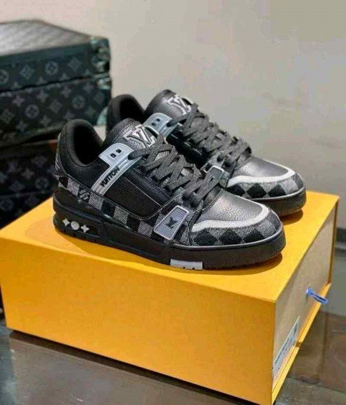 Louis Vuitton LV Trainer Black Grey TOP BATCH UA - Image 3