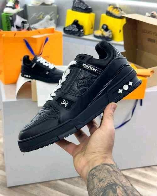 Louis Vuitton LV Trainer Black Embossed Monogram TOP BATCH UA - Image 2