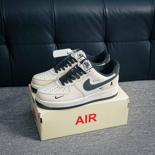 Nike Air force 1 07 Low Violent Bear Joint Linen Beige Black TOP BATCH UA - Image 3