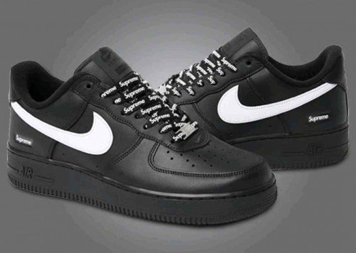 Supreme x Nike air force 1 low black white TOP BATCH UA - Image 3