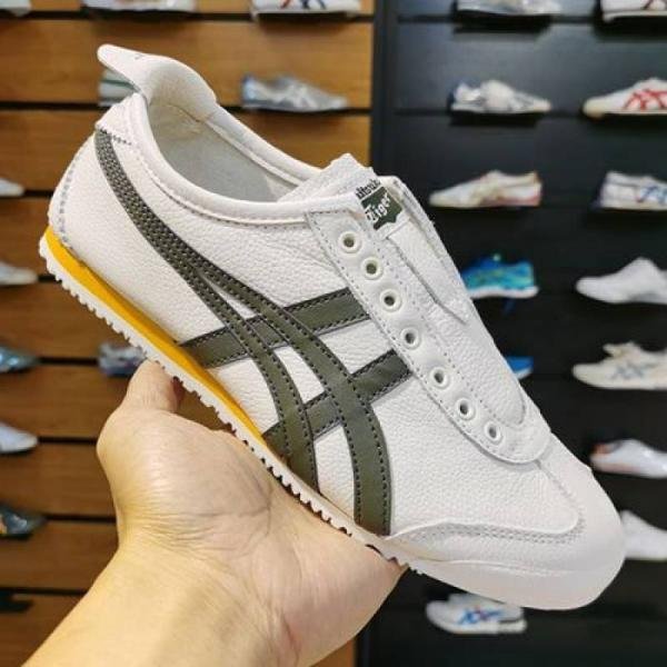 Onitsuka Tiger Mexico 66 Leather Slip On Mango Olive TOP BATCH UA - Image 3