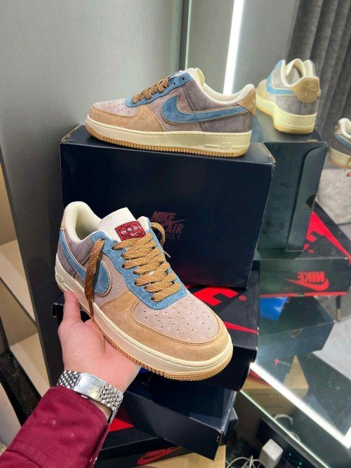 Nike Airforce 1 Beige Tellas TOP BATCH UA - Image 2