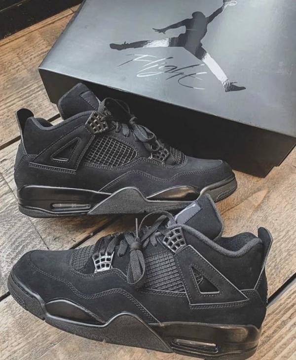 Jordan Retro 4 Black Cat Suede Semi Ua TOP BATCH UA - Image 4