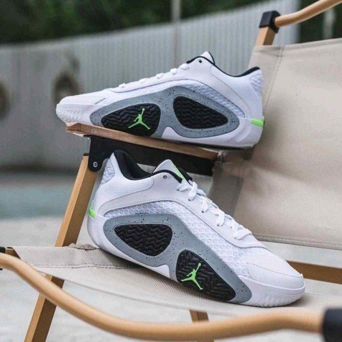 Nike Air Jordan X Tatum 2 White Cement Neon Green Black 978 TOP BATCH UA - Image 2