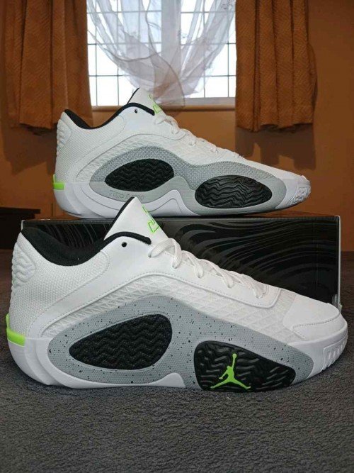 Nike Air Jordan X Tatum 2 White Cement Neon Green Black 978 TOP BATCH UA - Image 3