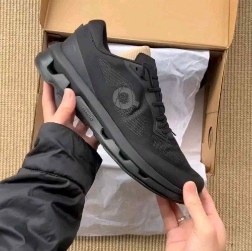 On Running x Kith Cloudzone Triple Black TOP BATCH UA - Image 2