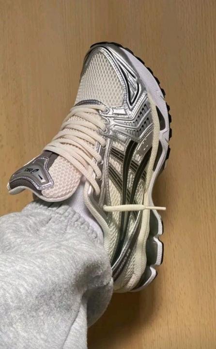 Asiccs Gel Kayano 14 Cream Metallic Plum With OG Keychain TOP BATCH UA - Image 3