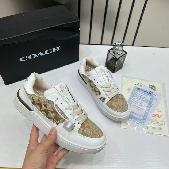 WMN Coaach Clip Court Sneaker White signature canvas TOP BATCH UA - Image 4
