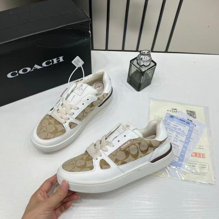 WMN Coaach Clip Court Sneaker White signature canvas TOP BATCH UA - Image 2