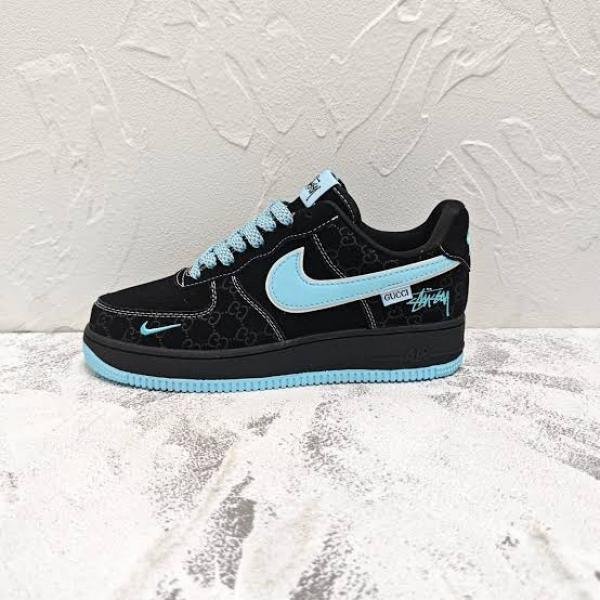 nike airforce 1 low x stussy x black blue TOP BATCH UA - Image 3