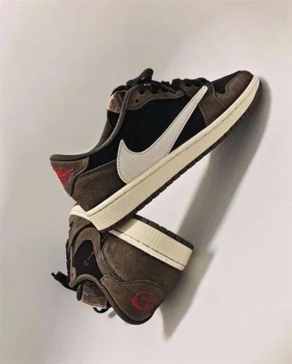 NIK AIR jordan retro 1 low Travis Scott x dark mocha TOP BATCH UA - Image 3