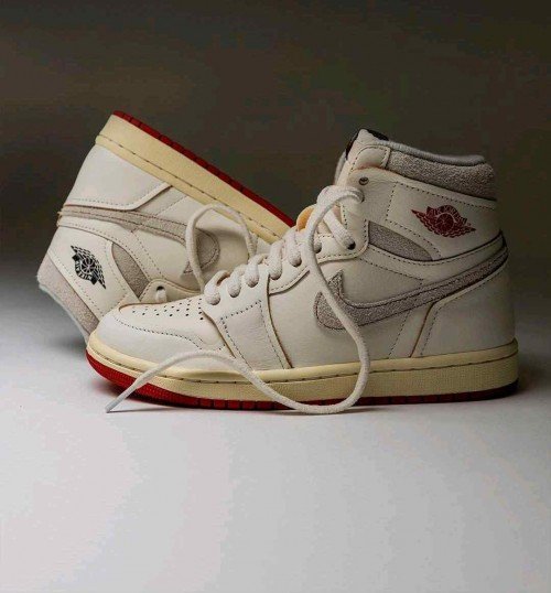 Nikee Air Jordan 1 Retro High Rare Air Sail Cinnabar TOP BATCH UA - Image 3