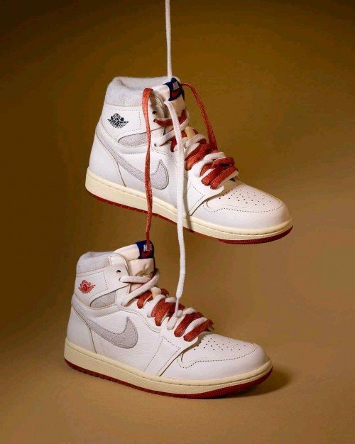 Nikee Air Jordan 1 Retro High Rare Air Sail Cinnabar TOP BATCH UA - Image 4