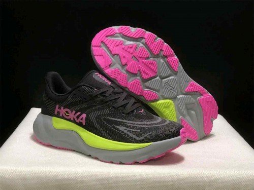 Hoka Arahi 8 Charcoal Grey-Yellow-Rose Mens shoes TOP BATCH UA - Image 4