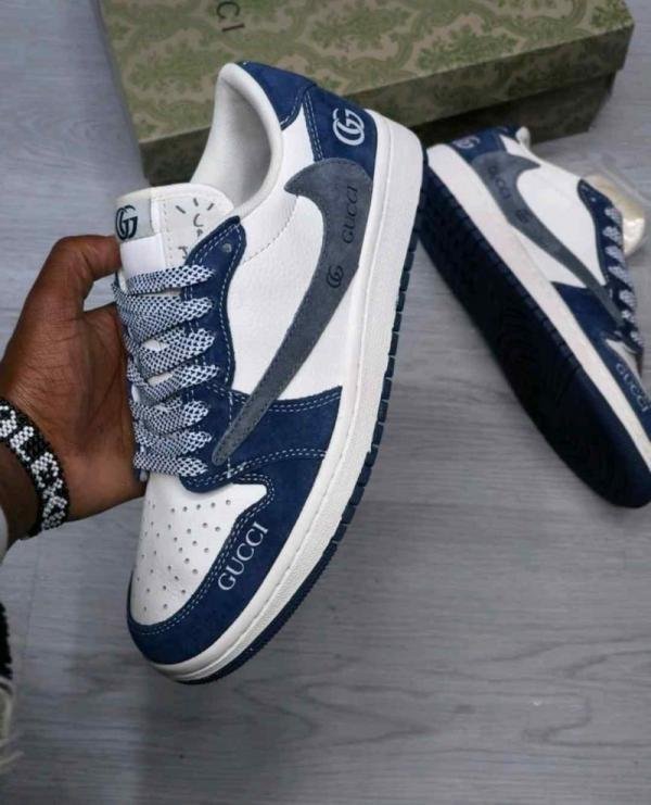 Nike Air Jordan Retro 1 X Dio_r Travis Scott Navy Blue TOP BATCH UA - Image 4