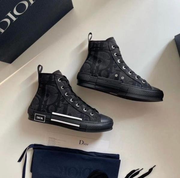 b23 high top sneaker black maxi oblique jacquard surplus TOP BATCH UA - Image 4
