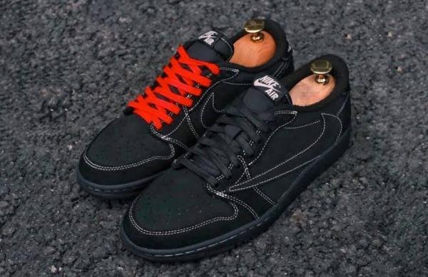 Nik e Air Jordan 1 Low Travis Scott Black Phantom SEMI UA TOP BATCH UA - Image 4