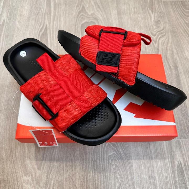 Nike Asuna 3 Adjust Red Black Premium Quality Slides SE12