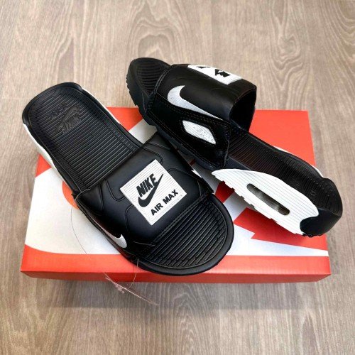 Nike Airmax 90 Premium Black White Flip-Flop