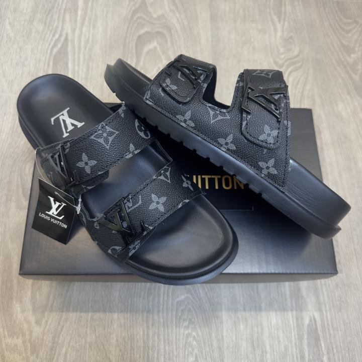 Louis Vuitton Venice Mule Premium Black Slides