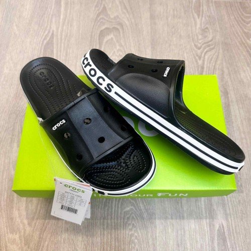 Crocs Bayaband Premium Black Slides