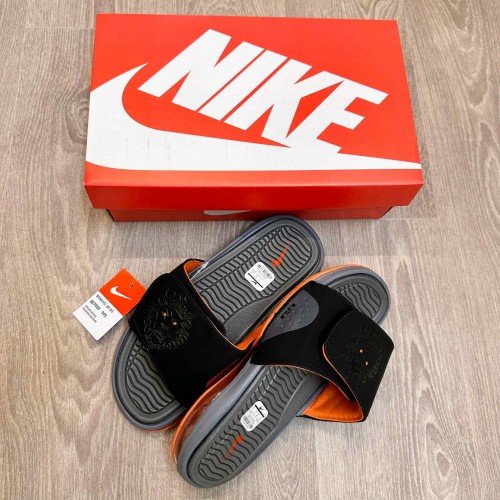 Nike Air LeBron Premium Grey Black Slides