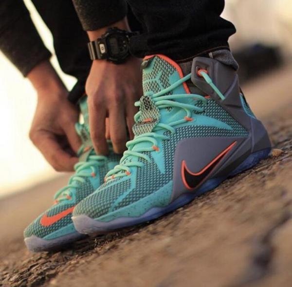 Lebron 12 NSRL Teal Grey   TOP BATCH UA - Image 4