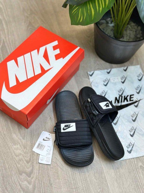 Nike Asuna Adjust Soft Cusion All Black Slides - Image 2