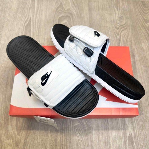 Nike Asuna Adjust Soft Cusion White Black Slides