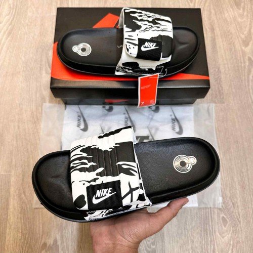 Nike Offcourt Adjust Camo White Black Slides