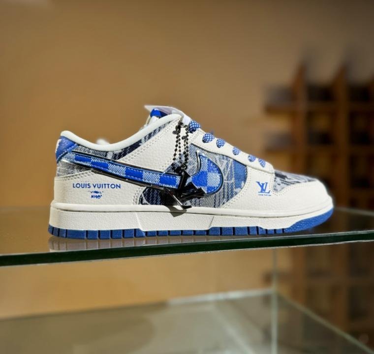Nike SB Dunk X Louis Vuitton Blue TOP BATCH UA - Image 3