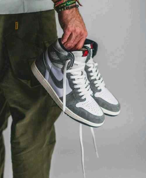 Nike Air Jordan 1 High Washed Grey Black 885 TOP BATCH UA - Image 2