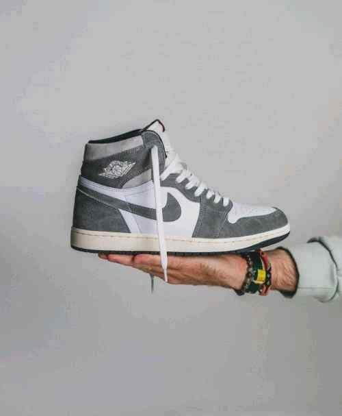 Nike Air Jordan 1 High Washed Grey Black 885 TOP BATCH UA - Image 3
