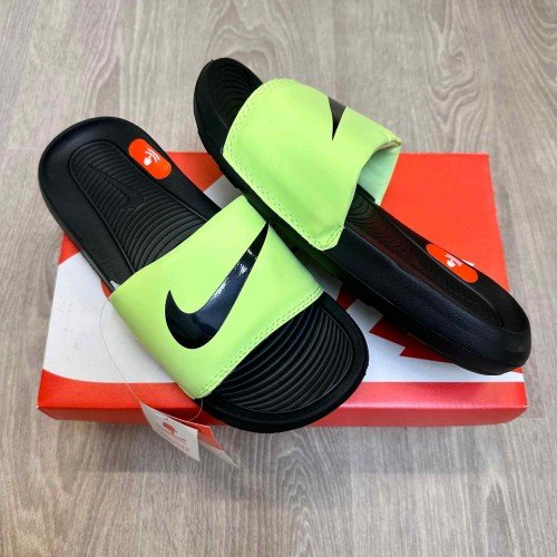 Nike Victori One Logo Neon Black Flip-Flop