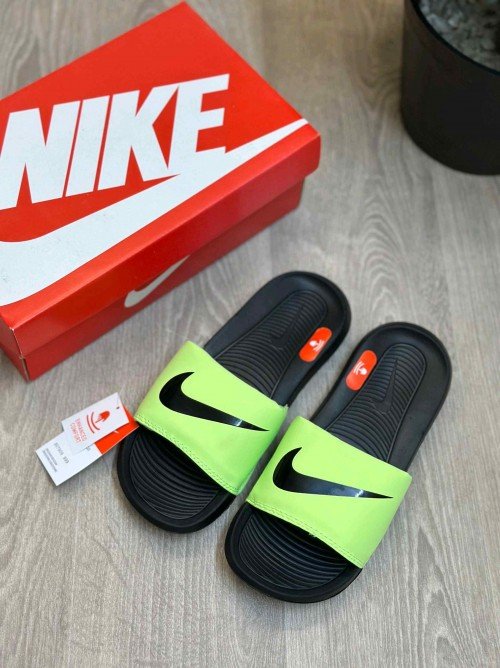 Nike Victori One Logo Neon Black Flip-Flop - Image 2