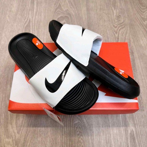 Nike Victori One Logo White Black Flip-Flop
