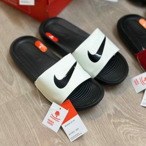 Nike Victori One Logo White Black Flip-Flop - Image 2