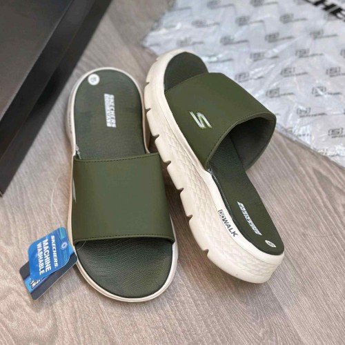 Skechers Go Walk Flex Premium Green Flip Flop - Image 2