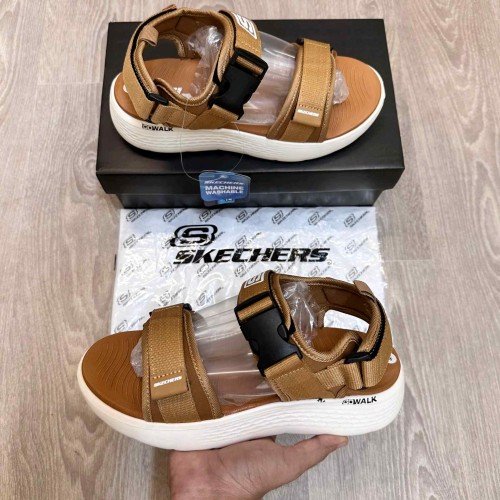 Skechers Go Walk khaki Premium Sandal