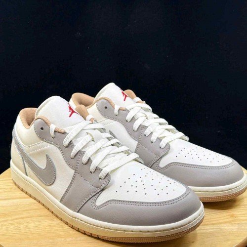 Nike Air Jordan Retro 1 Low Silver College Grey Hemp TOP BATCH UA - Image 3