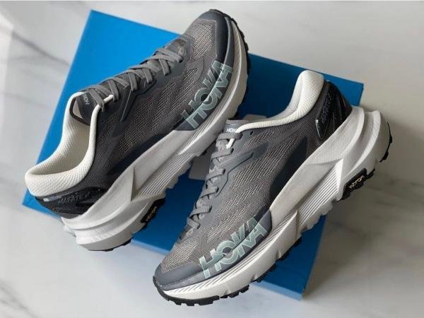 Hoka Mafate X Trail Runners Grey TOP BATCH UA - Image 3