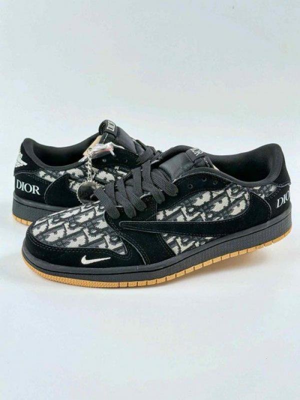 Nike Air Jordan 1 Low Travis Scott X Dior TOP BATCH UA - Image 4