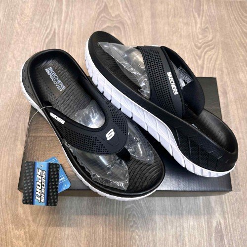 Skechers Go Recover Premium Black White Simplex