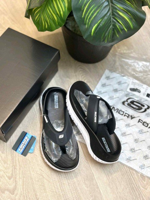 Skechers Go Recover Premium Black White Simplex - Image 2