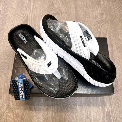 Skechers Go Recover Premium White Black Simplex