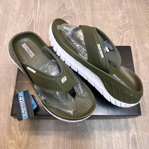 Skechers Go Recover Premium Green White Simplex