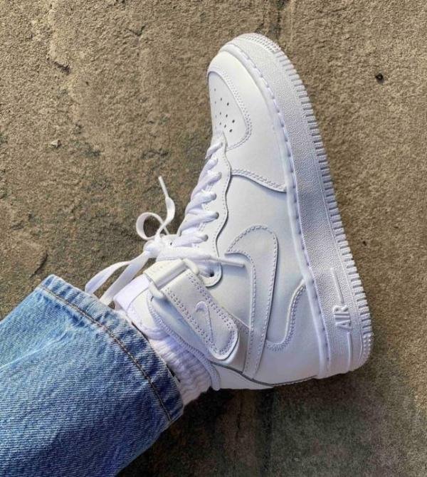 Nike Air Force 1 Mid Leather White Fix TOP BATCH UA - Image 3