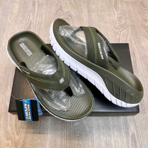 Skechers Go Recover Premium Green White Simplex