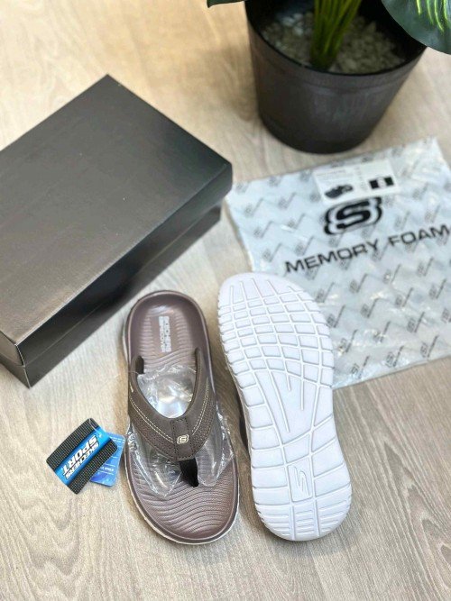 Skechers Go Recover Premium Brown White Simplex - Image 2